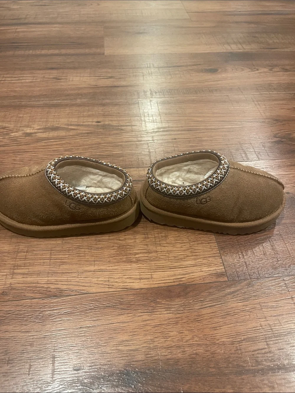 UGG Kids Chestnut Slip-On Shearling Lined Clog